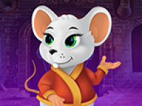 Cheerful White Rat Escape